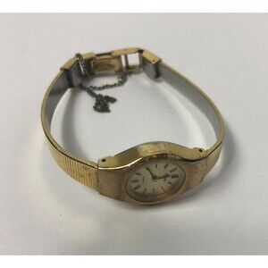Pulsar Ladies Gold Toned Stainless Steel Bracelet Band Watch Analog Quartz